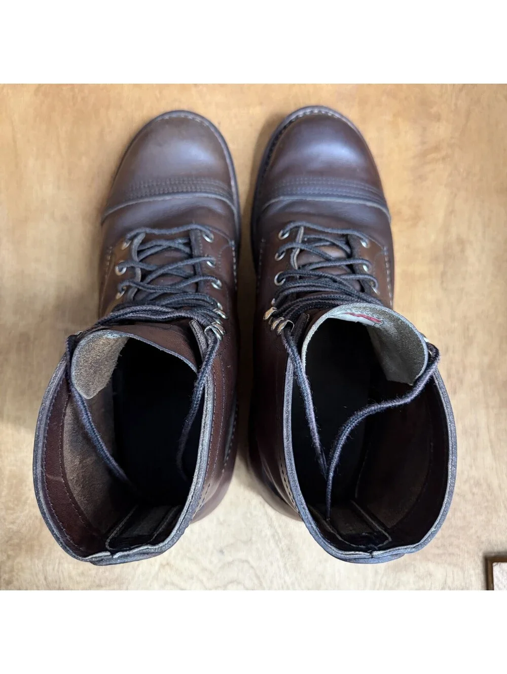 Red Wing Iron Ranger 6-Inch Boots Heritage 8111 Amber Harness Leather Men 8.5 E2